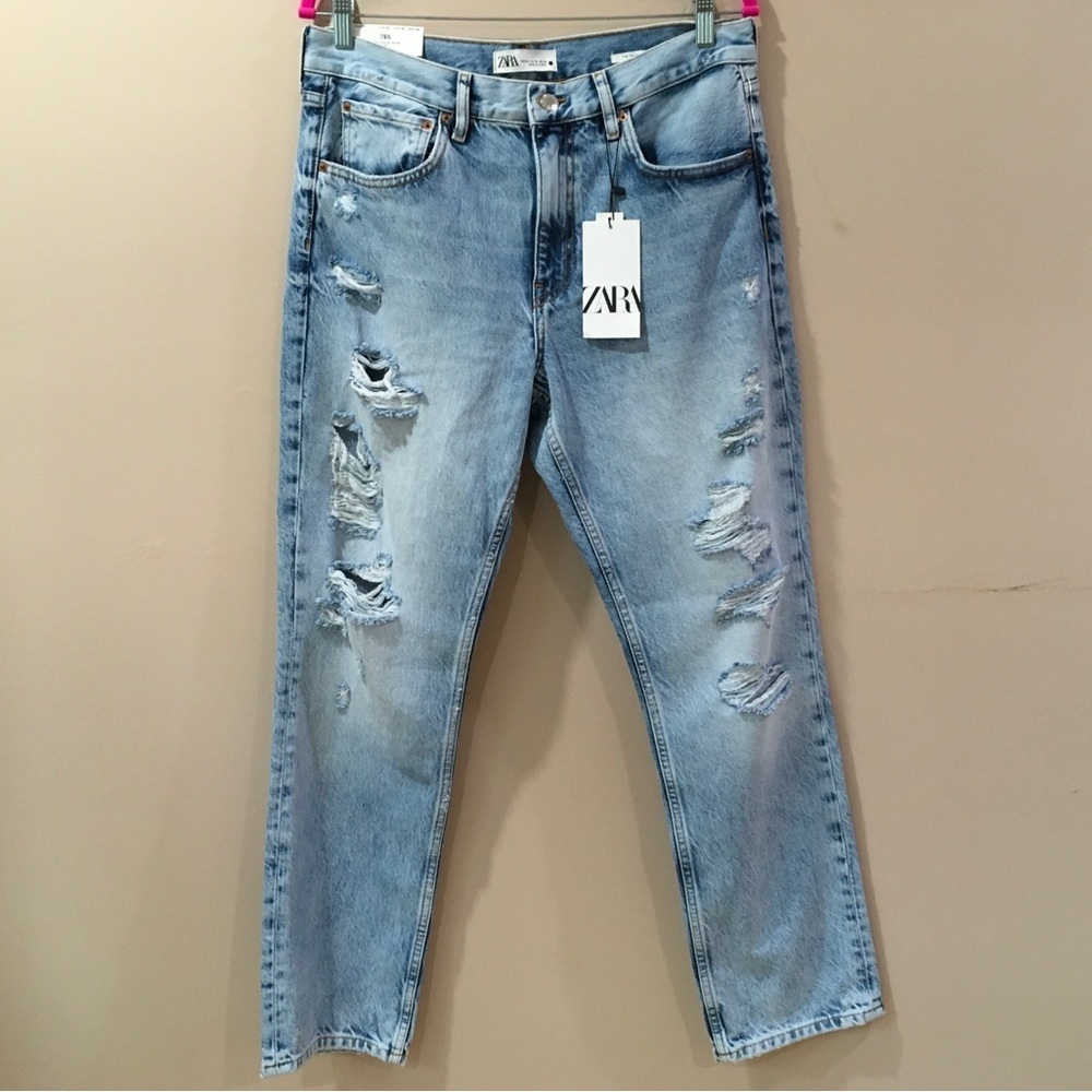 New zara Jeans the truth slim Durrel Blue denim size 10/w32 Womens 6045 - Picture 6 of 11